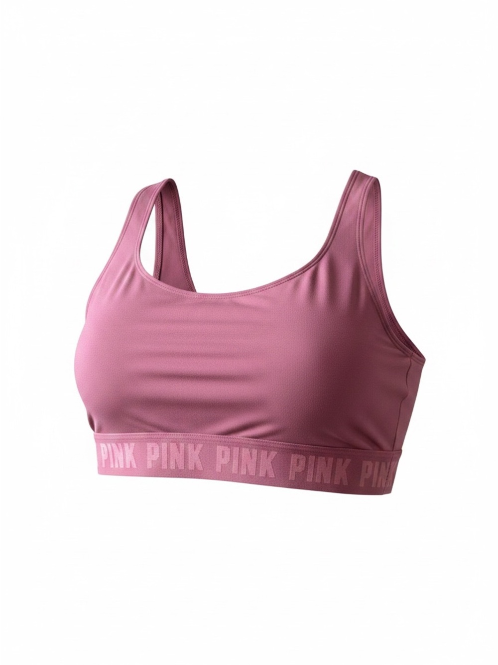 Victoria's Secret PINK Seamless Scoop Sports Bra - Rose Pink